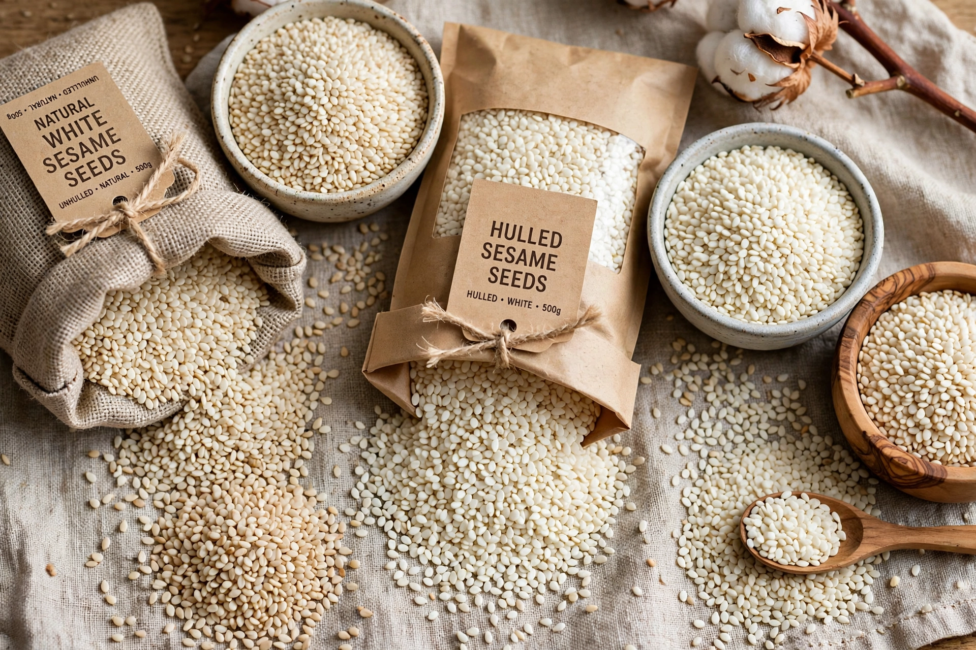Sesame Seeds Natural White & Hulled